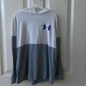 Under armor, long sleeve pullover with hood